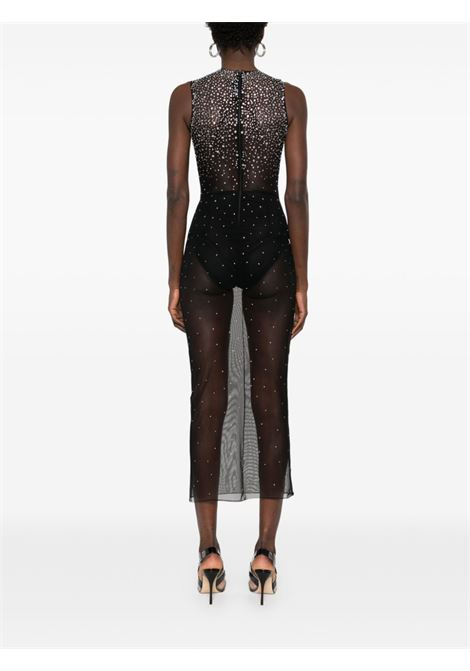 Abito semitrasparente con cristalli in nero Alex perry - donna ALEX PERRY | D1399BLK